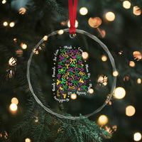 Funny Mardi Gras Alabama Map Coquette Bow Crystal Glass Ornament Moon Pie Carnival Joe Cain Beads