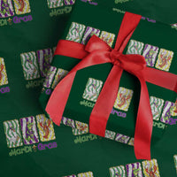 Funny Mardi Gras Animal Wrapping Paper Roll Alligator Crawfish Goose New Orleans Louisiana