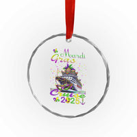 Funny Mardi Gras Cruise 2025 Crystal Glass Ornament Trip New Orleans Family Matching