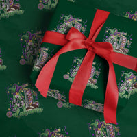 Funny Mardi Gras In Alabama AL Wrapping Paper Roll Moon Pie Jester Hat
