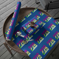 Funny Mardi Gras In Biloxi Mississippi Wrapping Paper Roll 228 Skyline Area Code