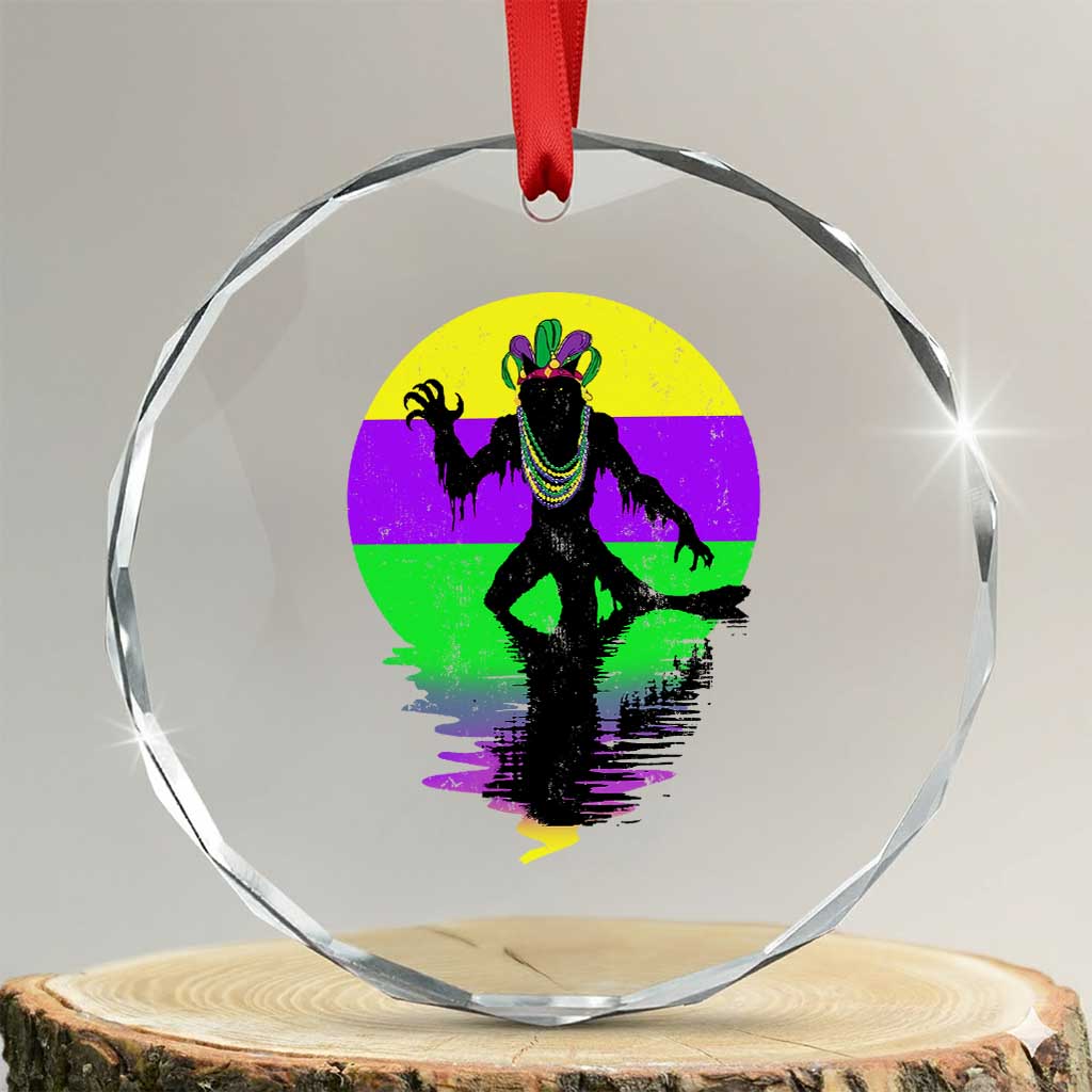 Funny Mardi Gras Rougarou Crystal Glass Ornament Beads Carnival Cryptids Of Louisiana