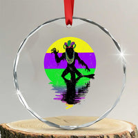 Funny Mardi Gras Rougarou Crystal Glass Ornament Beads Carnival Cryptids Of Louisiana