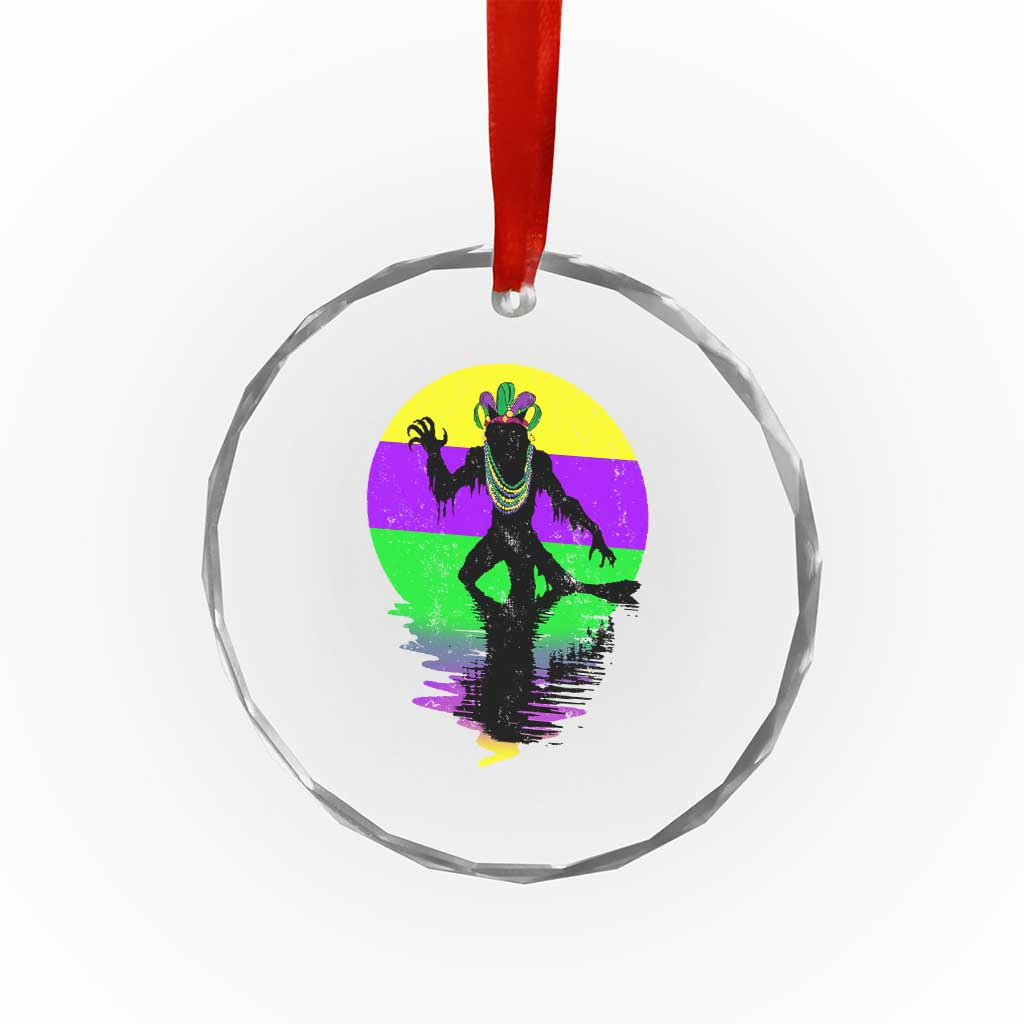 Funny Mardi Gras Rougarou Crystal Glass Ornament Beads Carnival Cryptids Of Louisiana