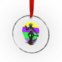 Funny Mardi Gras Rougarou Crystal Glass Ornament Beads Carnival Cryptids Of Louisiana