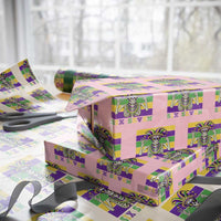 Funny Mardi Gras Skeleton Wrapping Paper Roll Six Seven Meme