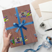 Funny Mardi Gras Teacher Krewe Wrapping Paper Roll Parade Carnival School Beads
