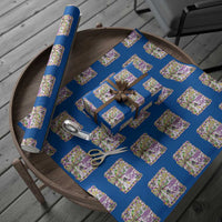 Funny Mardi Gras Throw Girl Life Wrapping Paper Roll Coquette Bow Carnival