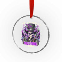 Funny Mardi Gras Voodoo Crystal Glass Ornament Don't Make Me Go All Voodoo On You New Orleans Witch Doctor