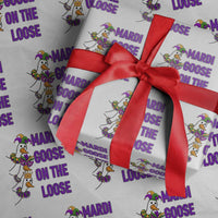 Funny Mardi Gras Wrapping Paper Roll Louisiana Carnival Silly Goose Festival