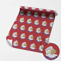 Funny Mardi Gras Wrapping Paper Roll Rollin' With My Krewe Marching Boots Carnival Party