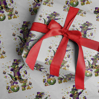 Funny Mardigator Alligator Six Seven Meme Wrapping Paper Roll Mardi Gras Gifts