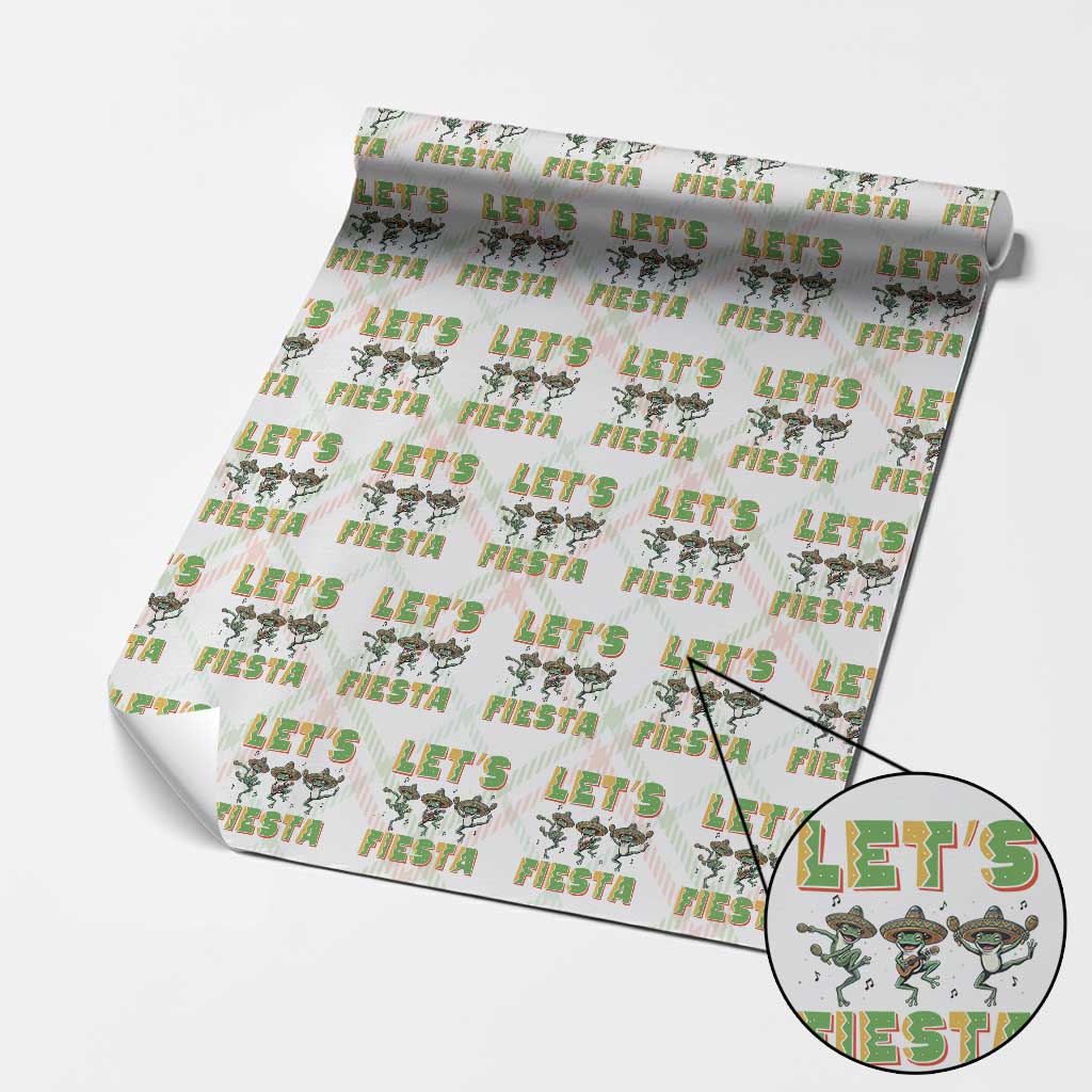 Funny Mariachi Frog Guitar Fiesta Wrapping Paper Roll Cinco De Mayo Gift