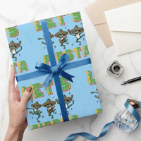 Funny Mariachi Frog Guitar Fiesta Wrapping Paper Roll Cinco De Mayo Gift