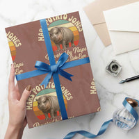 Funny Mars Potato Jones Wrapping Paper Roll Powered by Naps Snacks Side Eye Pygmy Hippo