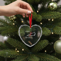 Funny Math Heart Crystal Glass Ornament Find X Here It Is That Was Easy - Wonder Print Shop