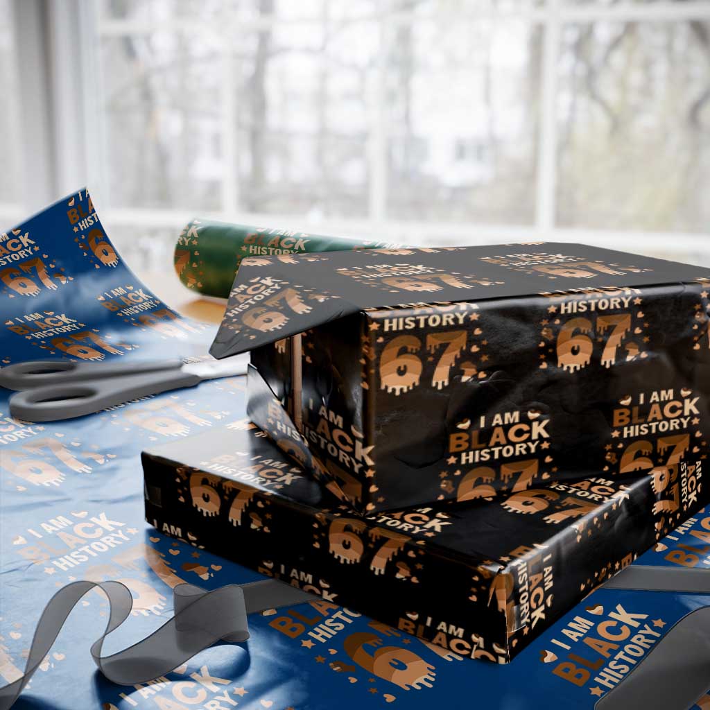 Funny Melanin Six Seven Meme Wrapping Paper Roll African American Gift - Wonder Print Shop