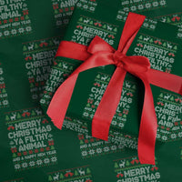 Funny Merry Christmas And A Happy New Year Wrapping Paper Roll Christmas Movie - Wonder Print Shop