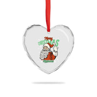 Funny Merry Christmas Assholes Heart Crystal Glass Ornament Xmas Naughty Santa Adult Jokes - Wonder Print Shop