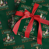 Funny Merry Glizzmas Wrapping Paper Roll Hot Dog Christmas Nativity Scene - Wonder Print Shop