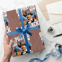 Funny Mexican Cowboy Wrapping Paper Roll Now I'm Back Retro Vintage Desert - Wonder Print Shop