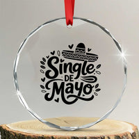 Funny Mexican Party Gift Crystal Glass Ornament Single De Mayo Squad