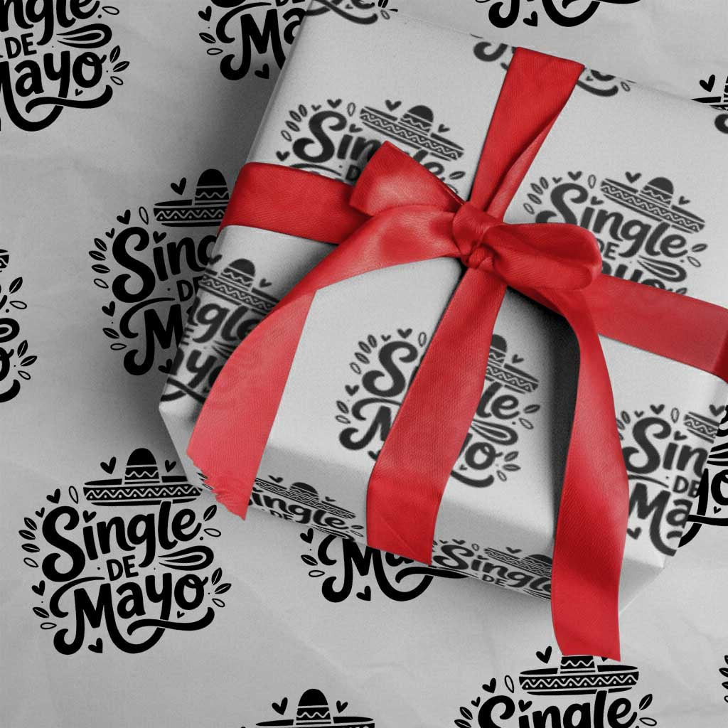 Funny Mexican Party Gift Wrapping Paper Roll Single De Mayo Squad