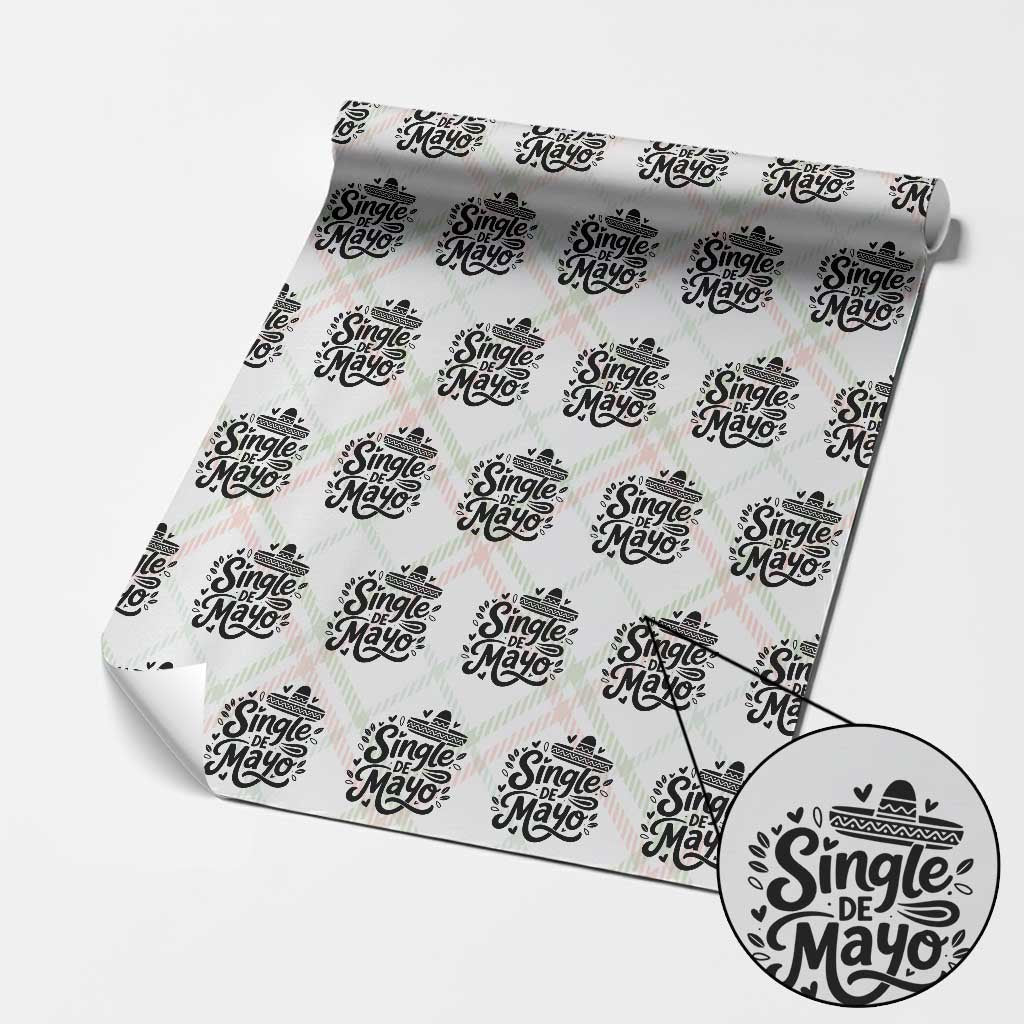 Funny Mexican Party Gift Wrapping Paper Roll Single De Mayo Squad