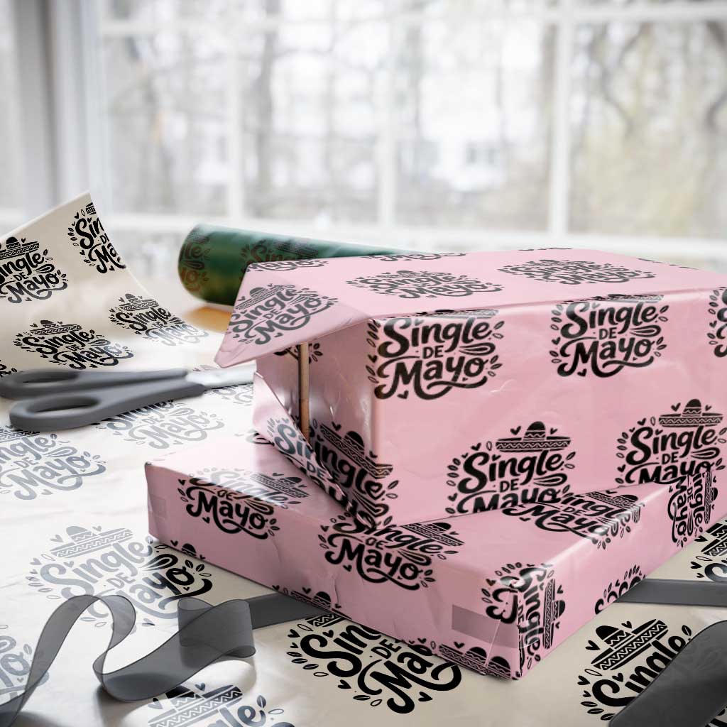 Funny Mexican Party Gift Wrapping Paper Roll Single De Mayo Squad