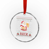 Funny Mexican Santa Drinking Crystal Glass Ornament Ho Ho Hol Mir Mal Ein Bier Hold Me A Beer Xmas Party TS02
