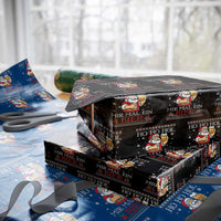 Funny Mexican Santa Drinking Wrapping Paper Roll Ho Ho Hol Mir Mal Ein Bier Hold Me A Beer Xmas Party
