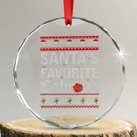 Funny Mexican Ugly Xmas Crystal Glass Ornament Santa's Favorite Cabrona Xmas Party Gift TS02