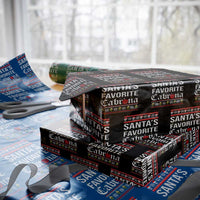 Funny Mexican Ugly Xmas Wrapping Paper Roll Santa's Favorite Cabrona Xmas Party Gift