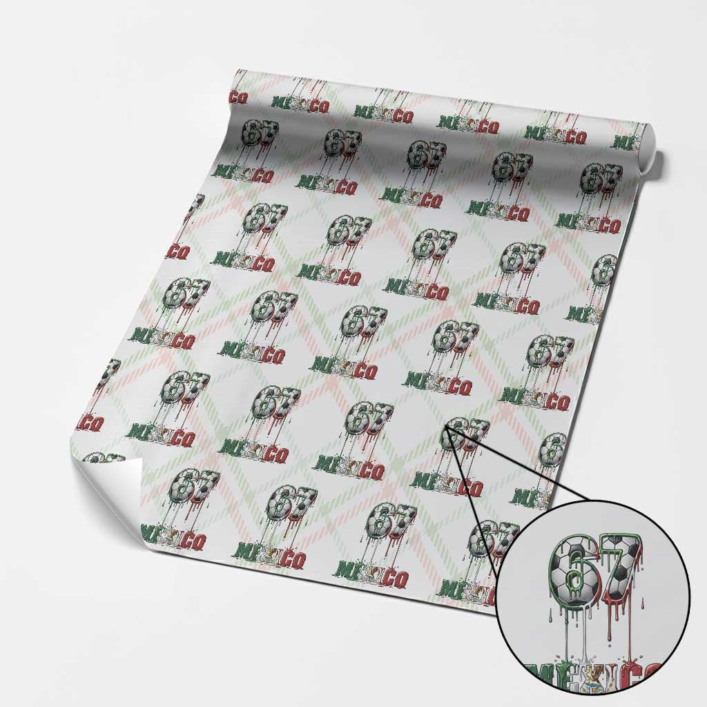 Funny Mexico Soccer 67 Meme Wrapping Paper Roll Chicano Soccer Lovers
