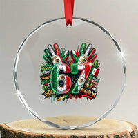 Funny Mexico Soccer Crystal Glass Ornament Six Seven Meme Trending Gift