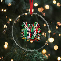 Funny Mexico Soccer Crystal Glass Ornament Six Seven Meme Trending Gift