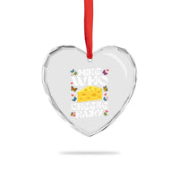 Funny Mike Who Cheese Hairy Heart Crystal Glass Ornament Inappropriate Adult Humor - Wonder Print Shop
