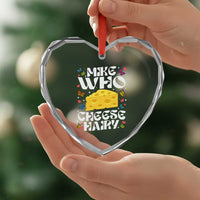 Funny Mike Who Cheese Hairy Heart Crystal Glass Ornament Inappropriate Adult Humor - Wonder Print Shop