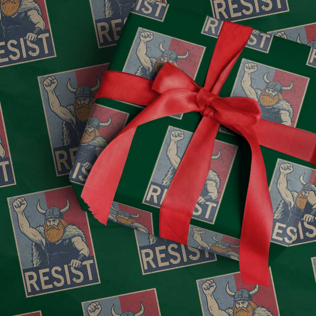 Funny Minneapolis Viking Resist Abolish Ice Protest Wrapping Paper Roll