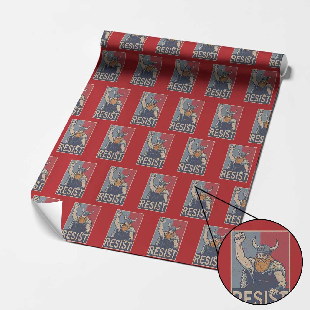 Funny Minneapolis Viking Resist Abolish Ice Protest Wrapping Paper Roll