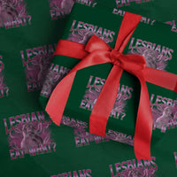 Funny Monkey Meme Lesbians Eat What Wrapping Paper Roll LGBTQ Pride Gift