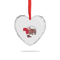 Funny Moo Deng Christmas Heart Crystal Glass Ornament Become Ungovernable Reindeer Xmas Santa - Wonder Print Shop