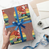 Funny Moo Deng Christmas Wrapping Paper Roll Become Ungovernable Xmas Santa - Wonder Print Shop