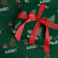 Funny Moo Deng Christmas Wrapping Paper Roll What Santa Cute Hippo Zoo Meme Baby Pygmy Xmas Tree - Wonder Print Shop
