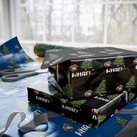 Funny Moo Deng Christmas Wrapping Paper Roll What Santa Cute Hippo Zoo Meme Baby Pygmy Xmas Tree - Wonder Print Shop