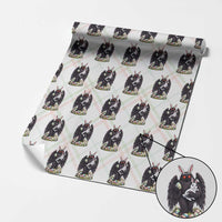 Funny Mothman Bunny Ears Wrapping Paper Roll Point Pleasant Cryptid Lover Gift