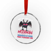 Funny Mothman Crystal Glass Ornament Part Man Part Moth Harbinger Of Doom Point Pleasent WV TS02