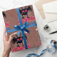 Funny Mothman Wrapping Paper Roll Part Man Part Moth Harbinger Of Doom Point Pleasent WV