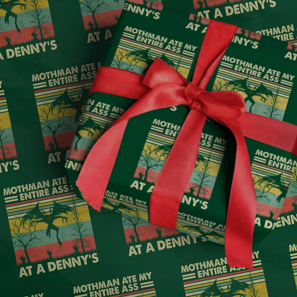 Funny Mothman Eat My Entire Ass Wrapping Paper Roll Vintage Cryptid Funny Mothman Meme - Wonder Print Shop