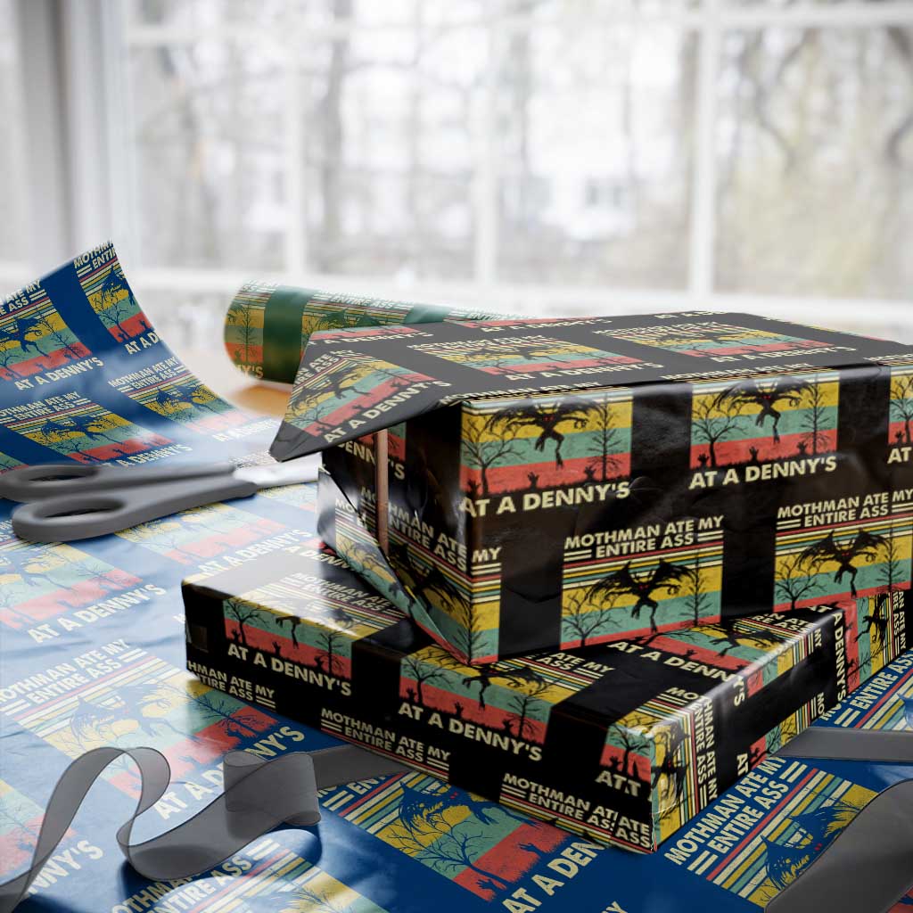 Funny Mothman Eat My Entire Ass Wrapping Paper Roll Vintage Cryptid Funny Mothman Meme - Wonder Print Shop